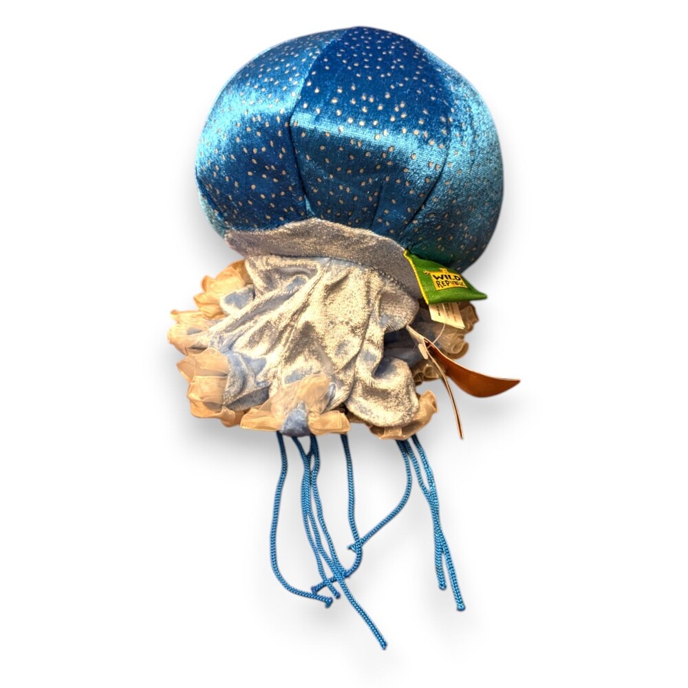 NWT Wild Republic Cuddlekins Blue Medusa Jellyfish Plush Toy 2013 Hangable 9''